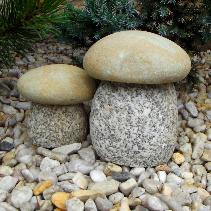 Ozdoba ogrodowa grzybek z kamienia ekologiczny