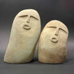 Fiurki z kamieni oof stones dekoracja do ogrodu zestaw 2 szt