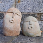 Fiurki z kamieni oof stones dekoracja do ogrodu zestaw 2 szt