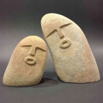 Fiurki z kamieni oof stones dekoracja do ogrodu zestaw 2 szt