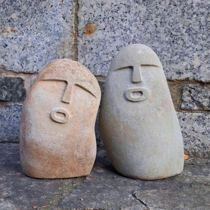 Fiurki z kamieni oof stones dekoracja do ogrodu zestaw 2 szt